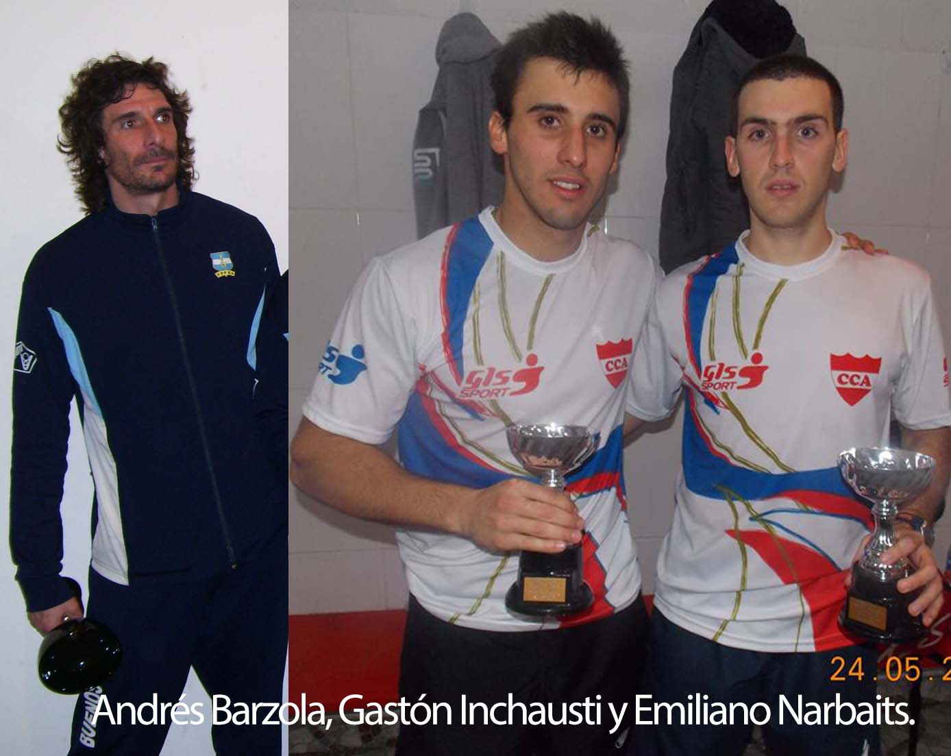 Andres Barzola, Gaston Inchausti y Emiliano Narbaits